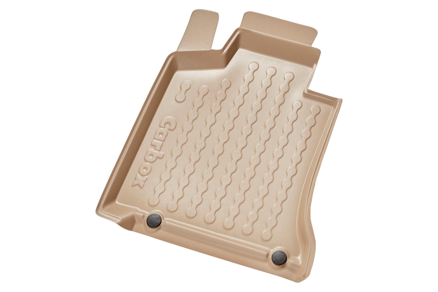 Car mat suitable for Jeep Grand Cherokee IV (WK2) 2010-2016 Carbox Floor PE rubber - beige - front-left