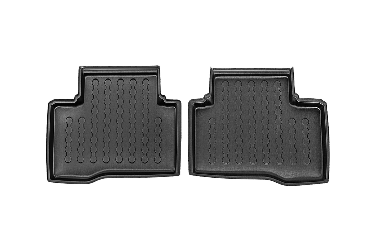 Car mats Dacia Duster 4x4 2010-2014 Carbox Floor PE rubber - rear set