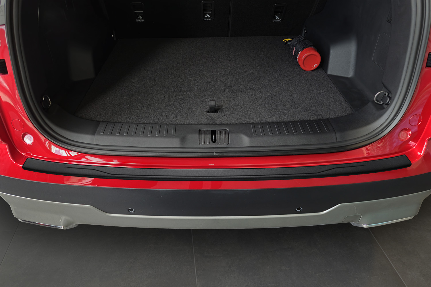 Bumperbeschermer geschikt voor Chery Jaecoo 7 2023-heden RVS mat zwart Bumperbeschermer geschikt voor Chery Jaecoo 7 2023-heden RVS mat zwart