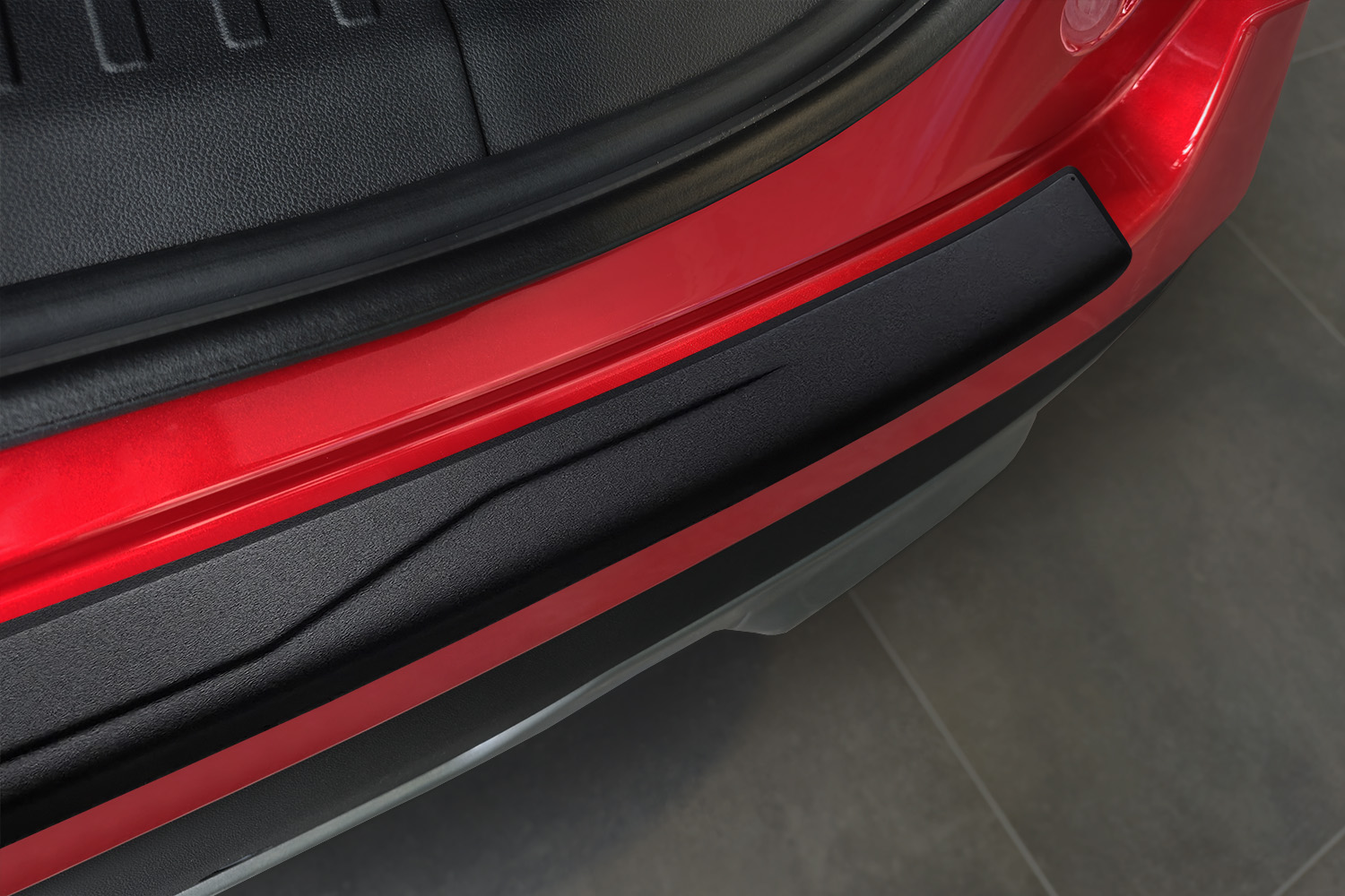 Rear bumper protector suitable for Chery Jaecoo 7 2023-present stainless steel matt black (3) Rear bumper protector suitable for Chery Jaecoo 7 2023-present stainless steel matt black (3)