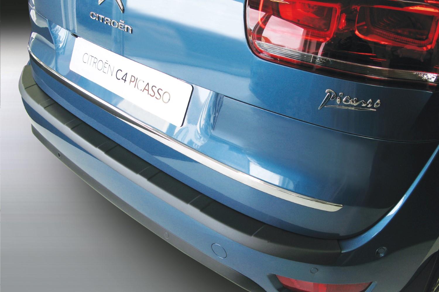 Bumperbeschermer geschikt voor Citroën C4 Picasso II - C4 Spacetourer 2013-heden ABS - matzwart