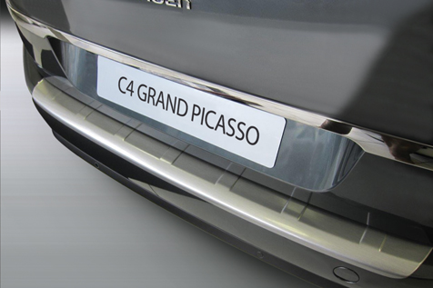 Rear bumper protector Citroën Grand C4 Picasso II - Grand C4 Spacetourer 2013-present ABS - matt black
