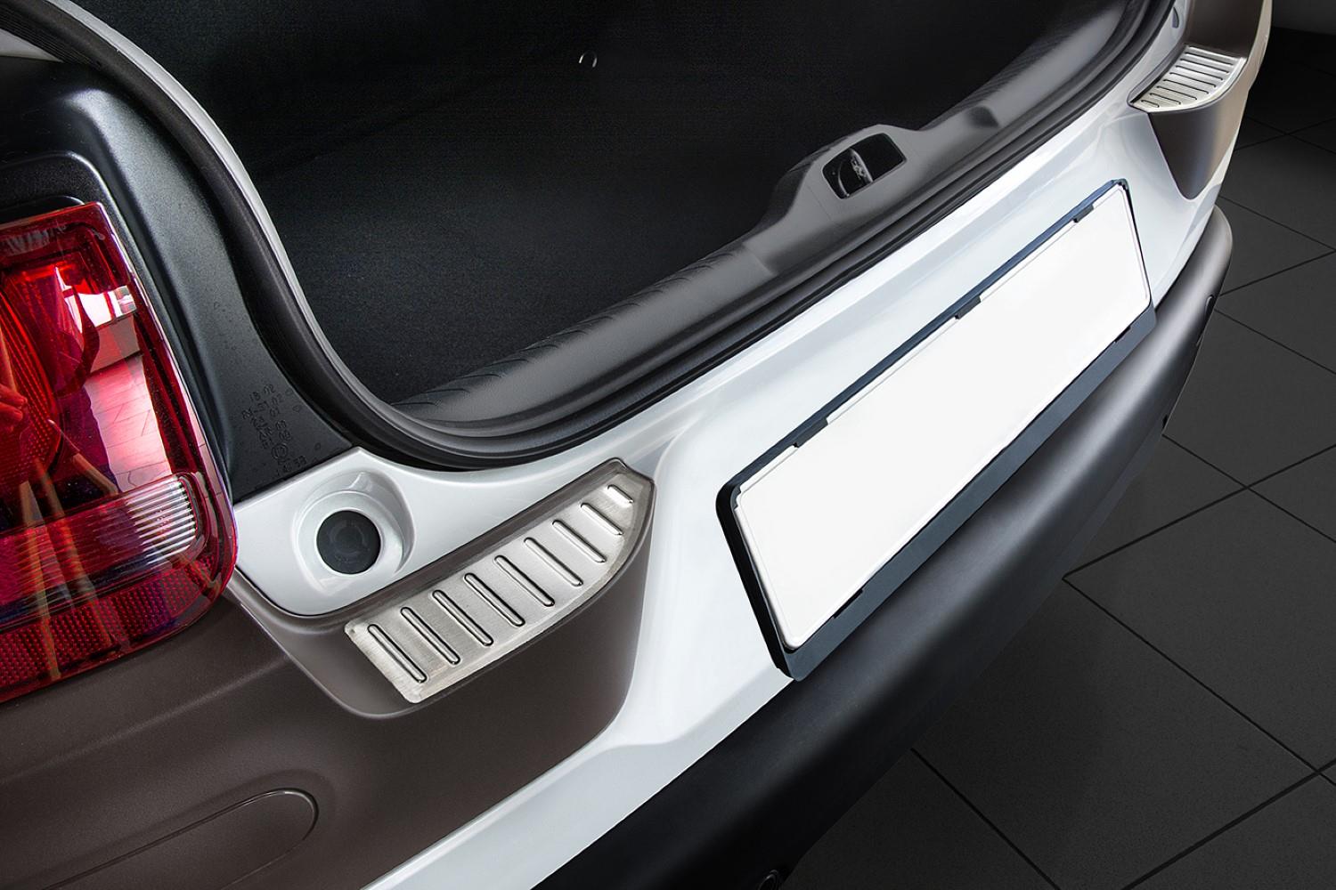 Rear bumper protector suitable for Citroën C4 Cactus 2014-2018 5-door hatchback stainless steel brushed
