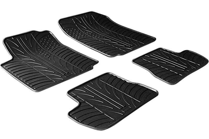 Car mats Citroën C2 2003-2009 3-door hatchback Rubbasol rubber