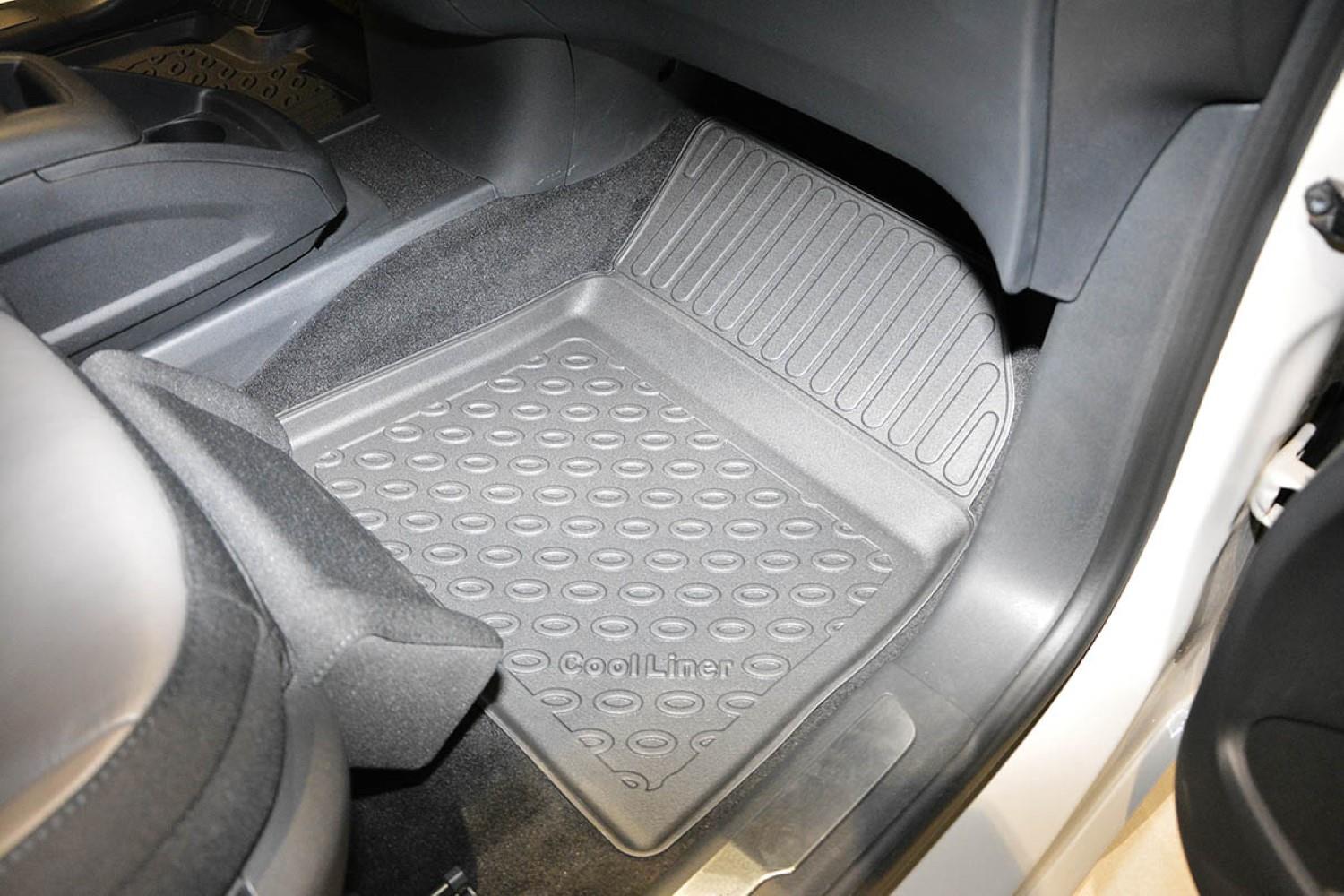 Tapis de sol en TPE adapté pour Citroen C4 Picasso II Monospace  (07.2013-11.2020) - sans la troisième rangée de sièges - tapis de voiture -  noir