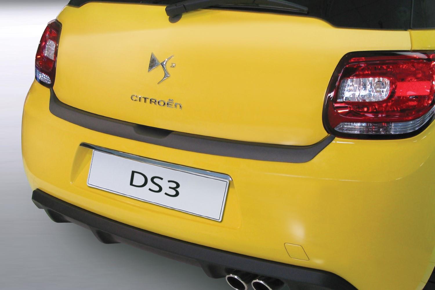 Rear bumper protector Citroën DS3 2009-present 3-door hatchback ABS - matt black