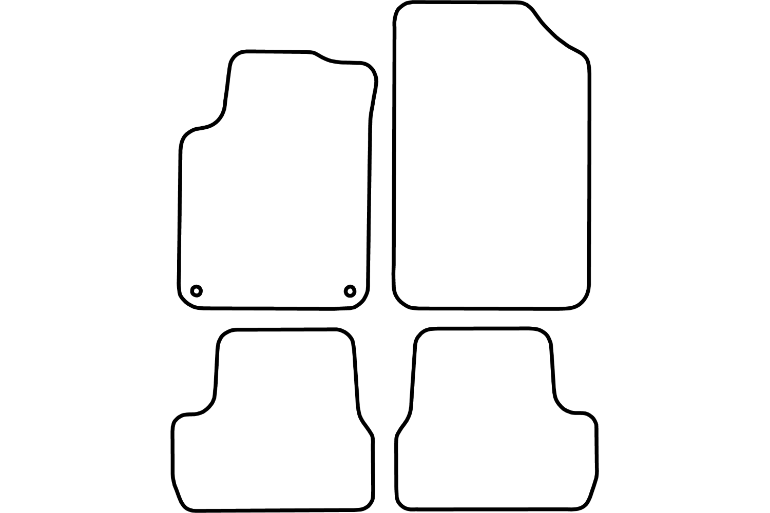 Car mats Citroën DS3 lux. velour Car Parts Expert