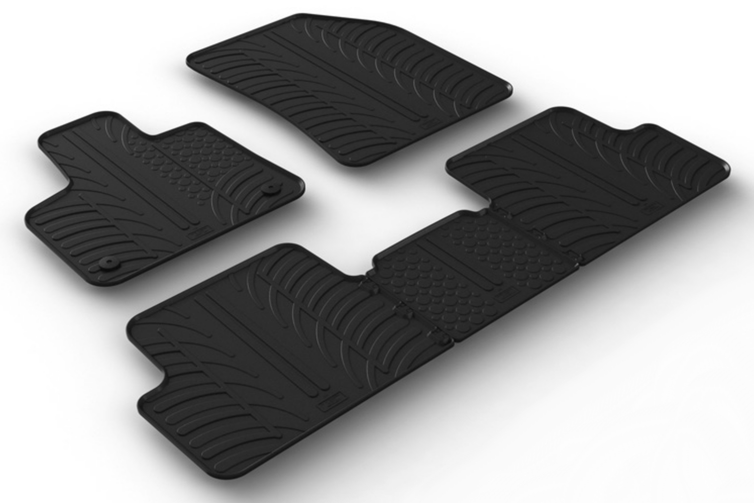 Automatten geschikt voor DS7 Crossback 2018-heden Rubbasol rubber