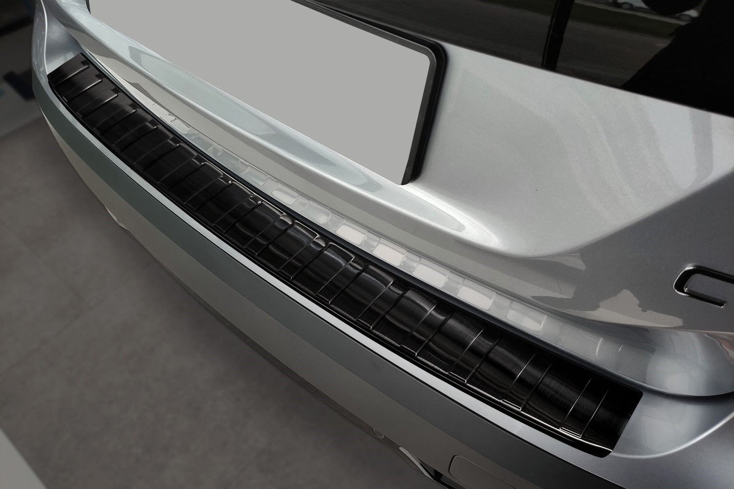 Rear bumper protector suitable for Citroën C4 III 2021-present 5-door hatchback stainless steel brushed anthracite