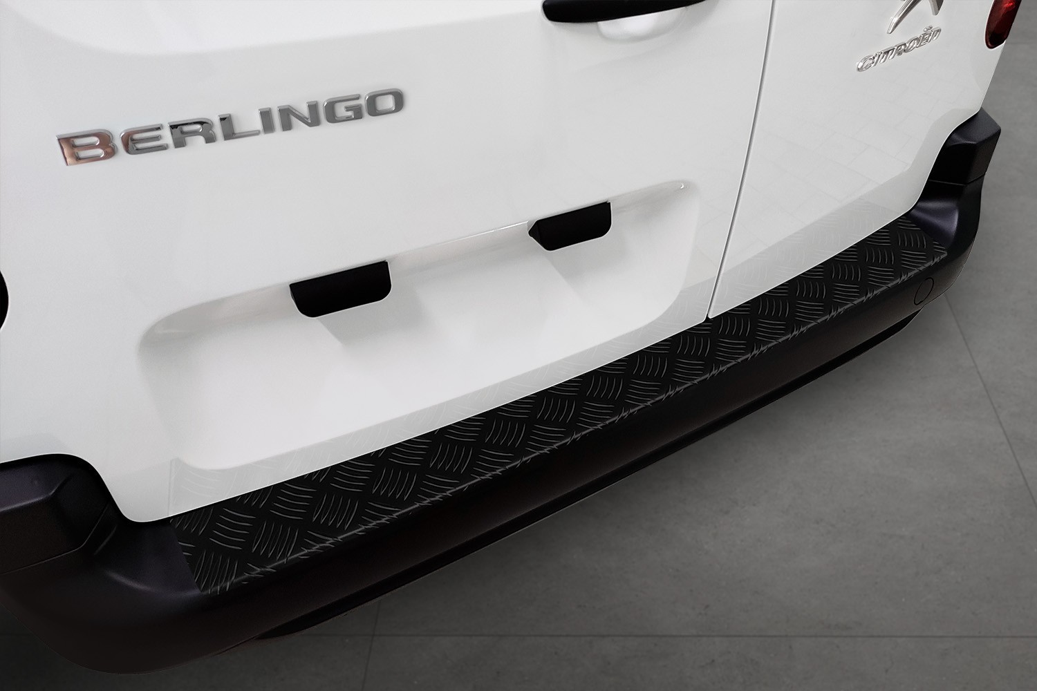 Bumperbeschermer Citroën Berlingo III (K9) 2018-heden aluminium traanplaat mat zwart