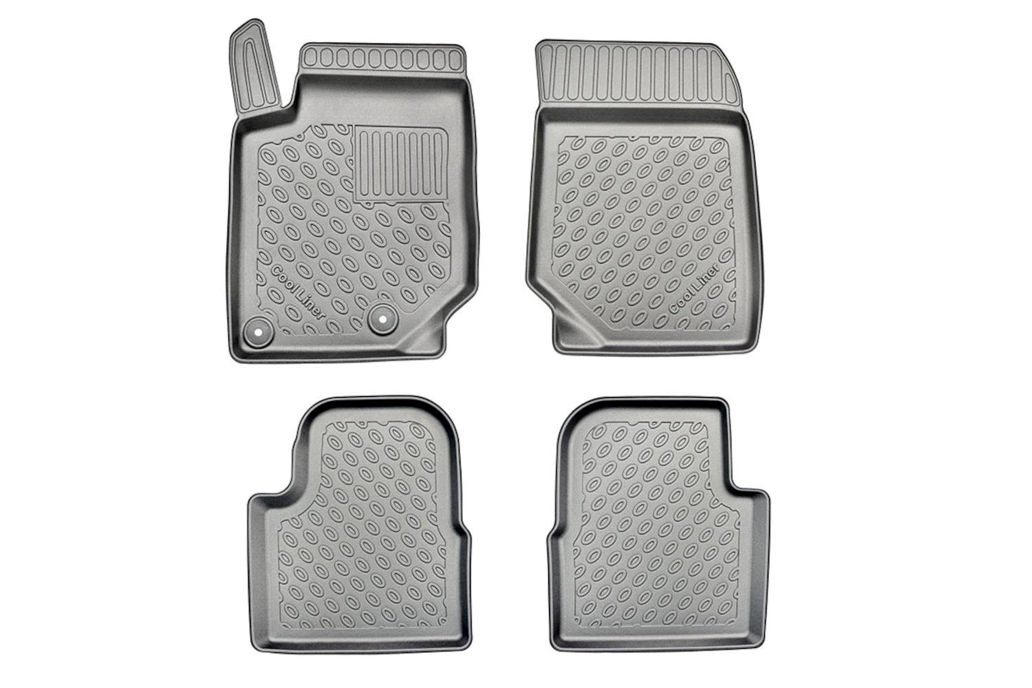 Tapis de sol feutre pour Citroen C4 I (2004-2013) - tapis de voiture - noir  - DGS Autodywan