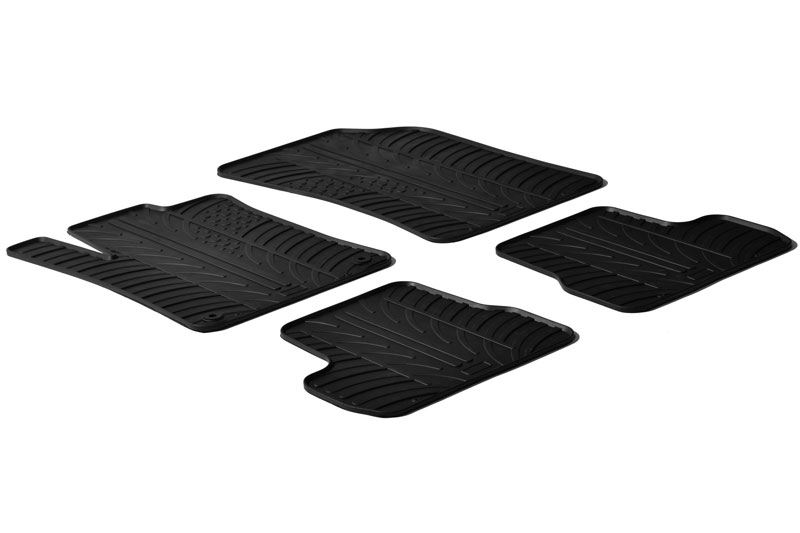Fußmatten passend für Citroën C3 II 2009-2016 3 & 5-Türer Schrägheck Rubbasol Gummi