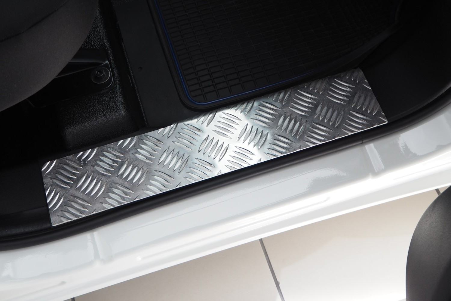 Binnendorpel instaplijsten geschikt voor Citroën Jumper II 2006-2019 aluminium traanplaat - voorportieren