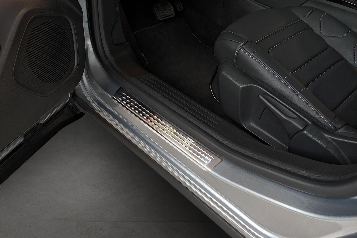 Seuils de portes Citroën C4 X 2022-présent acier inox brossé 4 pièces