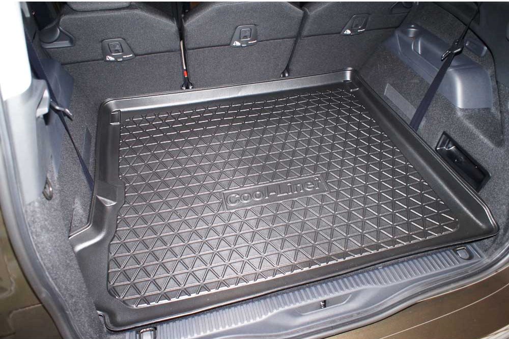 Corrugated Boot Mat Trunk Liner for Citroen C4 Grand Picasso 1 van station wagon