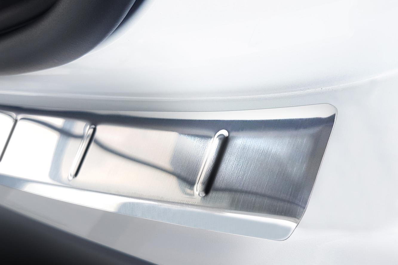 Rear bumper protector suitable for Citroën C5 Aircross 2019-present stainless steel brushed