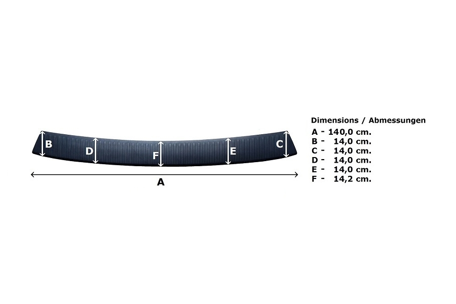 Protection seuil de coffre inox Jumpy/Expert après 2016 XL OMAC