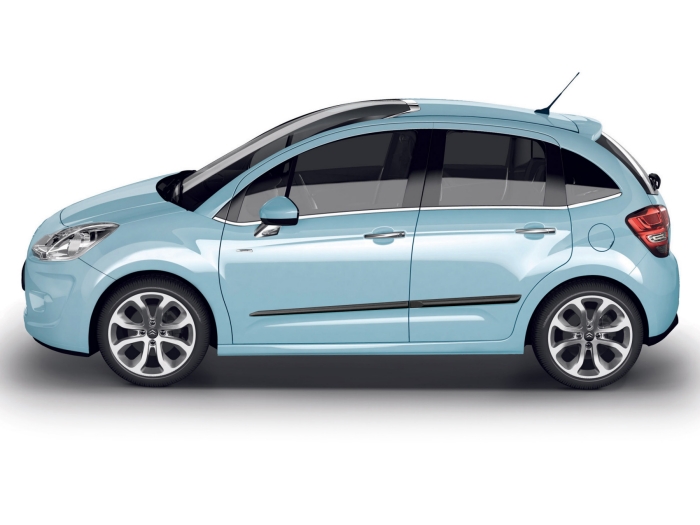 Baguettes protection convient à Citroën C3 II 2009-2016 5 portes bicorps ensemble