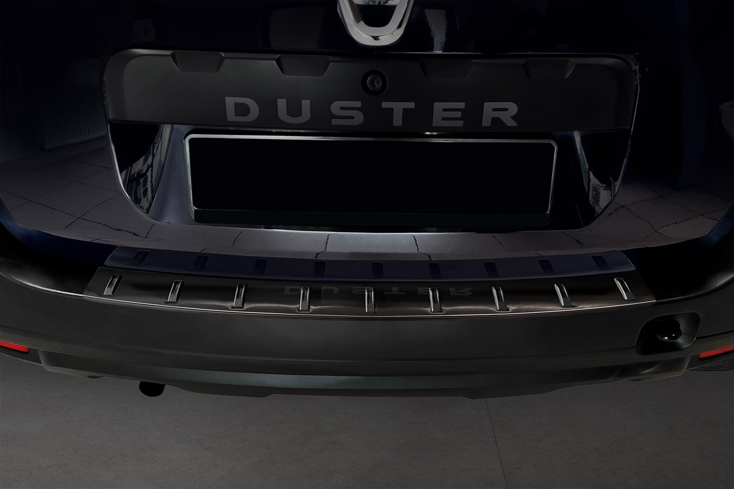 Rear bumper protector Dacia Duster 2010-2017 stainless steel anthracite - Strong (2)