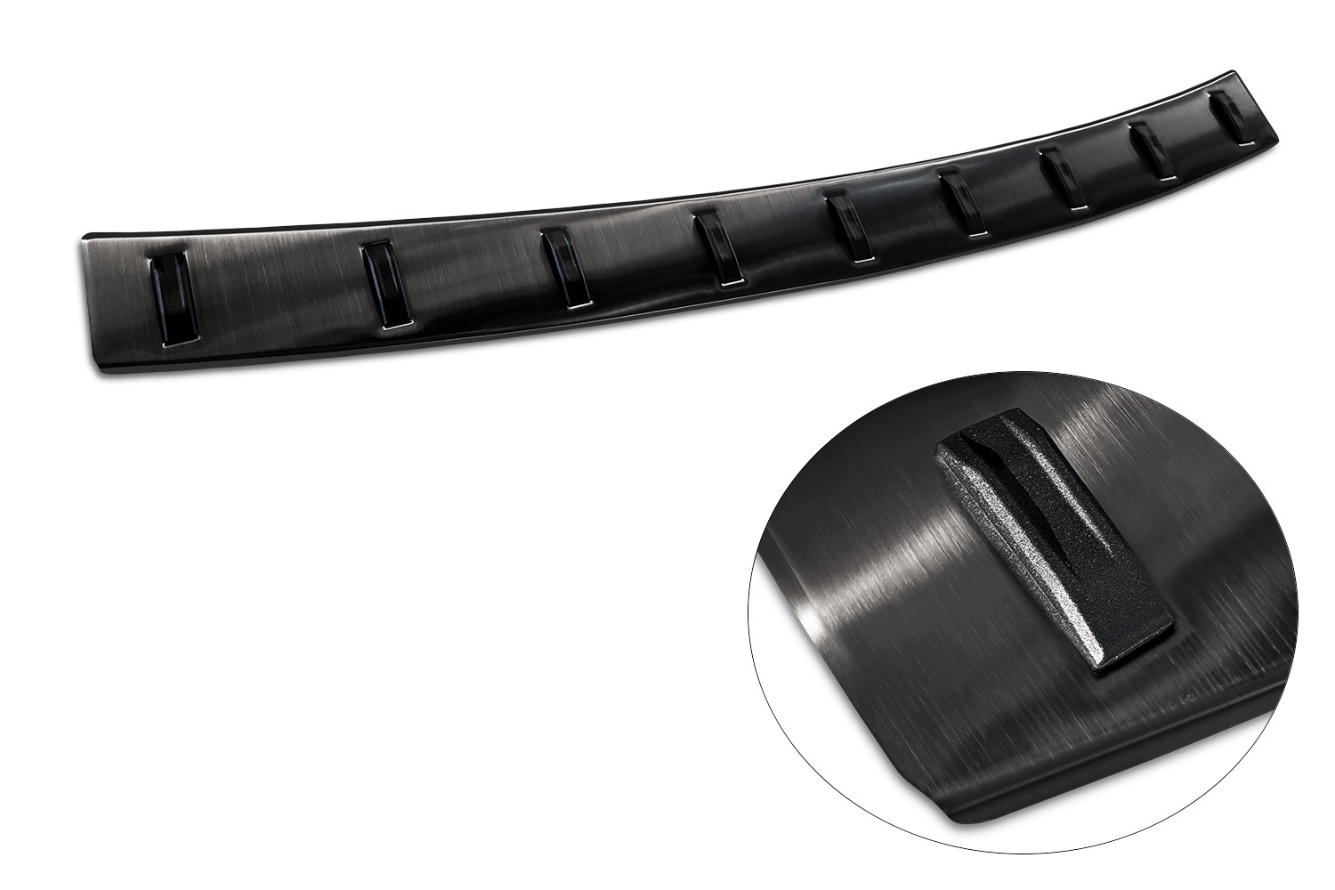 Rear bumper protector Dacia Duster 2010-2017 stainless steel anthracite - Strong (5)