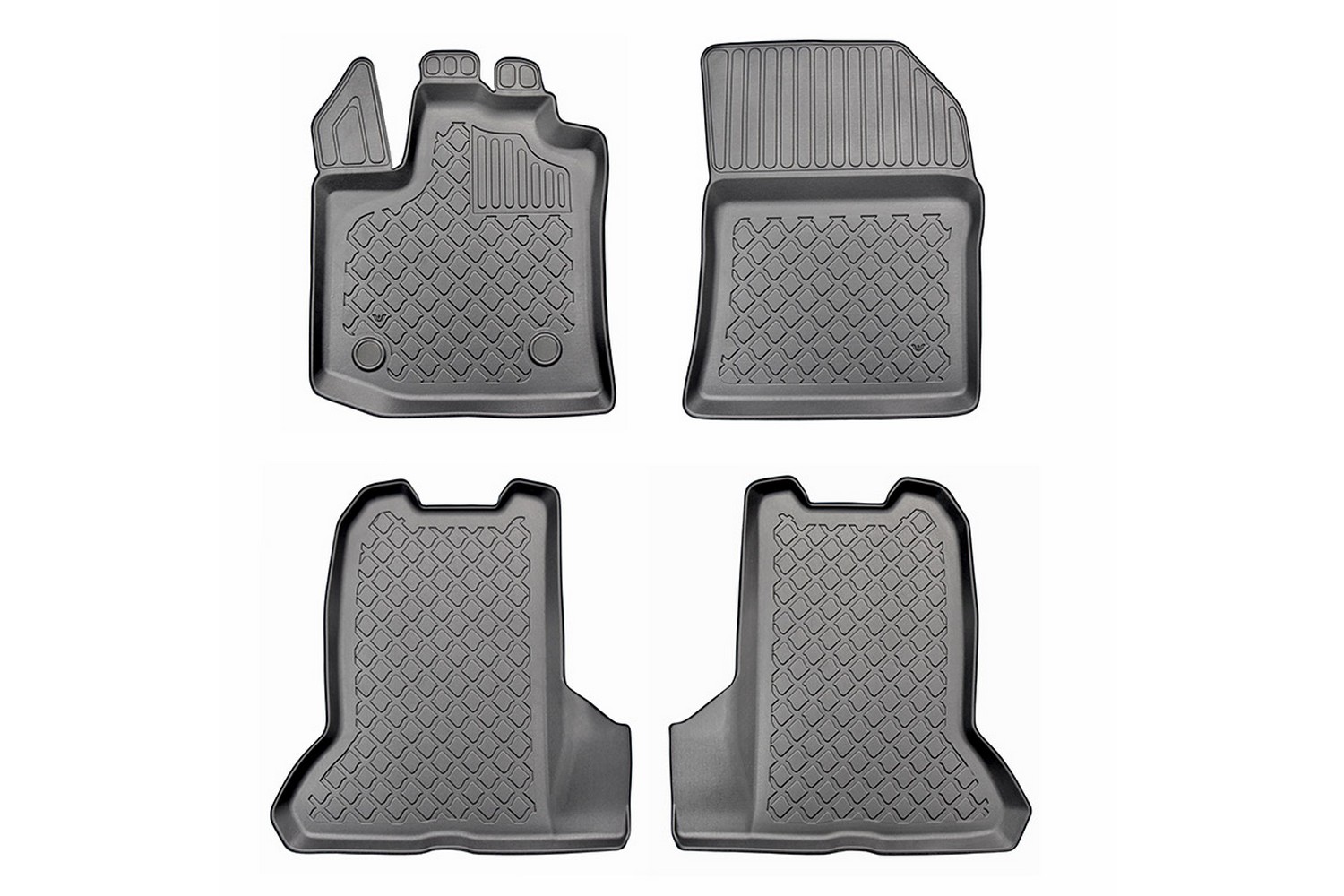 Car mats suitable for Dacia Dokker 2012-2021 Guardliner PE/TPE rubber