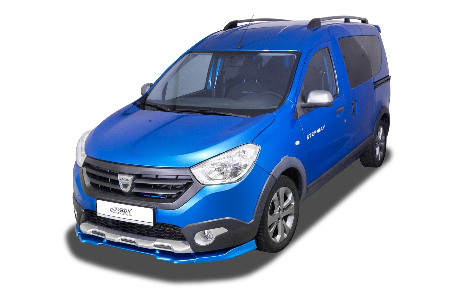 Front spoiler Vario-X suitable for Dacia Dokker Stepway 2012-2021 PU - painted (2)