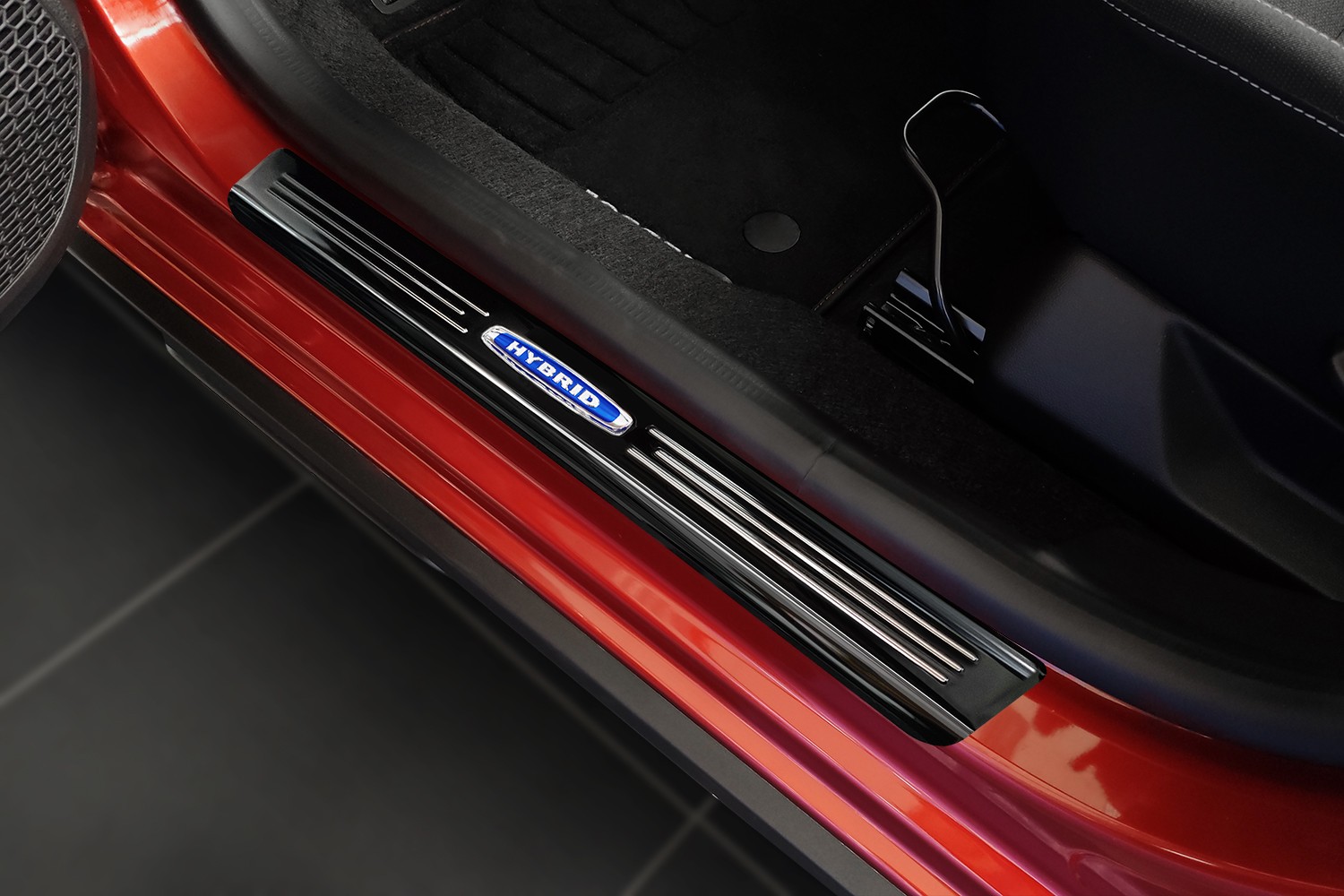 Instaplijsten geschikt voor Dacia Jogger 2022-heden wagon RVS hoogglans antraciet 2-delig