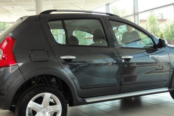 Baguettes protection convient à Dacia Sandero Stepway I 2008-2012 5 portes bicorps ensemble