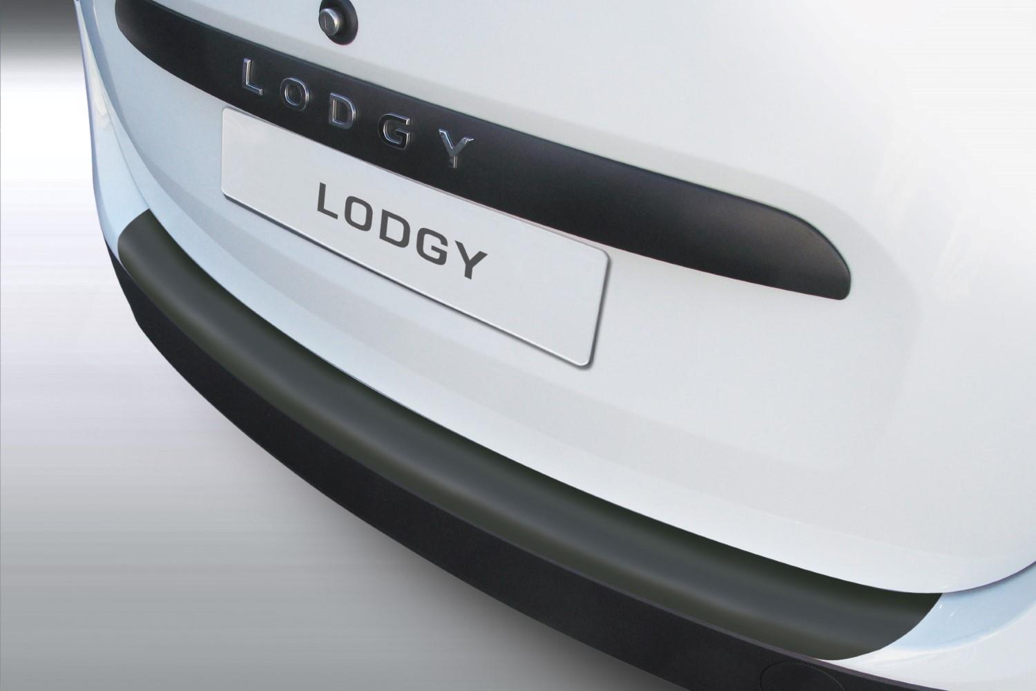 Rear bumper protector suitable for Dacia Lodgy 2012-2022 ABS - matt black
