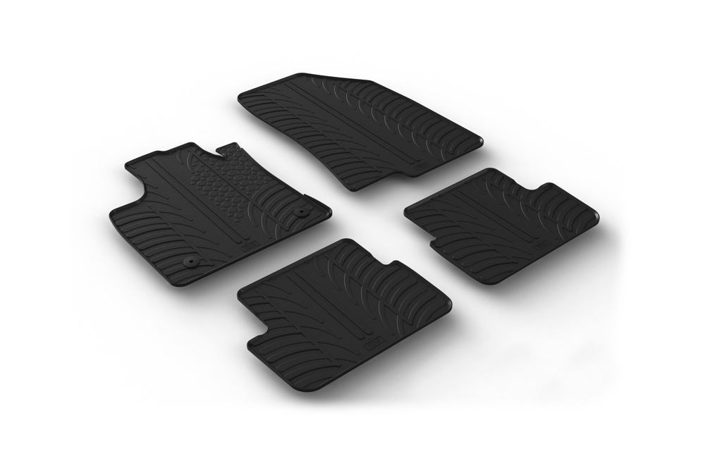 Car mats suitable for Dacia Sandero III 2020-present 5-door hatchback Rubbasol rubber