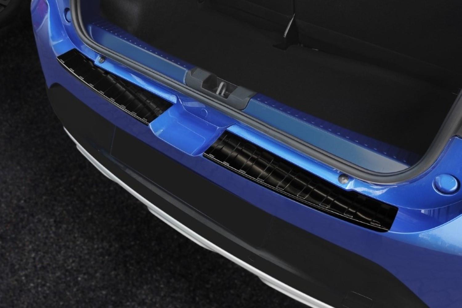 Protection de seuil de coffre Dacia Sandero III 2020-présent 5 portes bicorps acier inox brossé anthracite