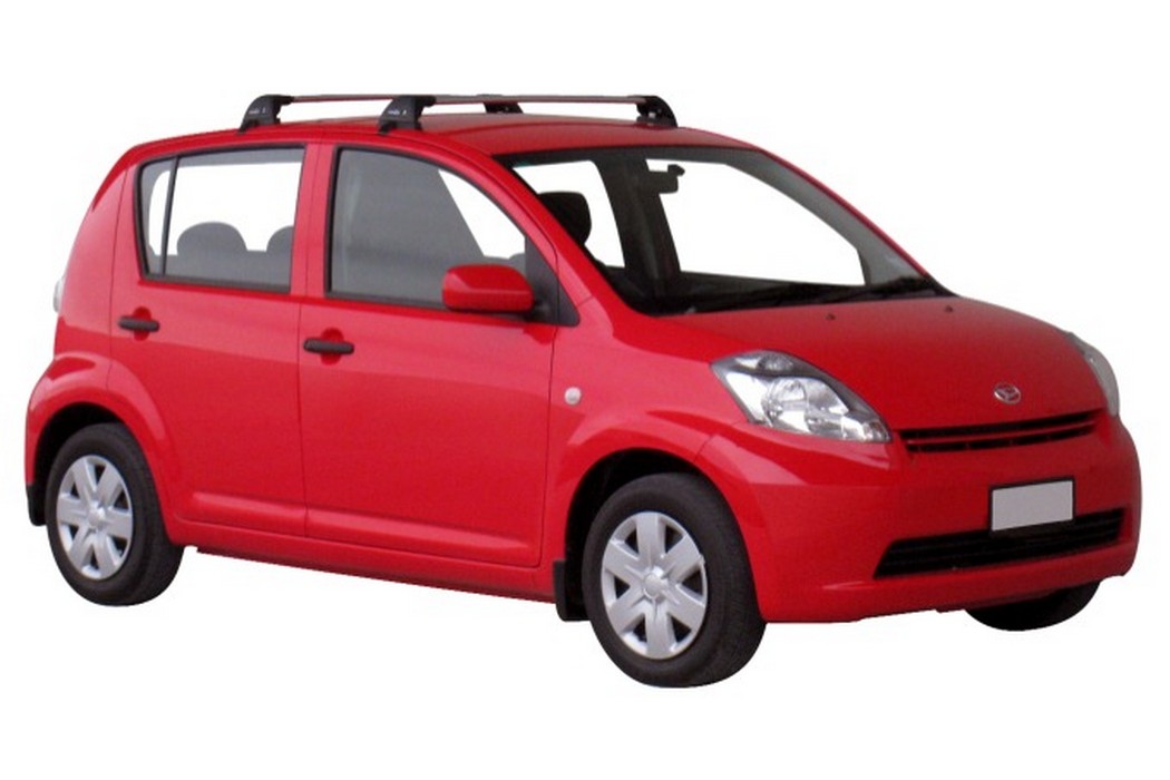 Roof bars Daihatsu Sirion (M3#) 2005-2010 5-door hatchback Yakima Whispbar Flush Bar - DAI1SIWR (1)