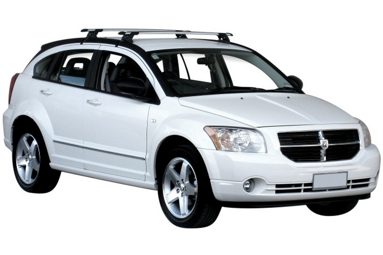 Roof bars suitable for Dodge Caliber 2005 2011 5 door hatchback Yakima Aero ThruBar black