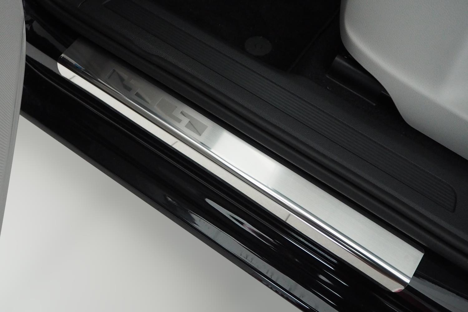 Door sill plates Fiat Grande Punto 2005-2009 3-door hatchback stainless steel
