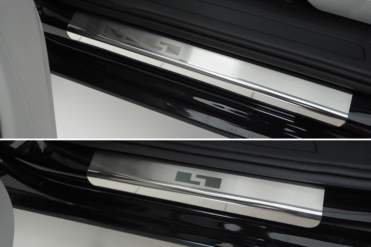 Seuils de portes convient à Renault Mégane II 2002-2008 5 portes bicorps acier inox brossé