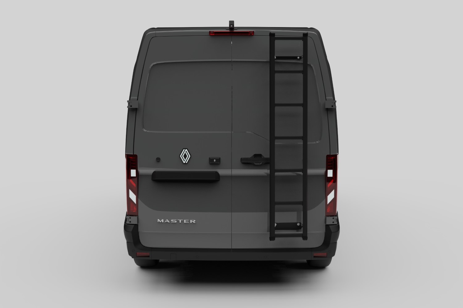 Door ladder aluminium black (2) Door ladder aluminium black (2)
