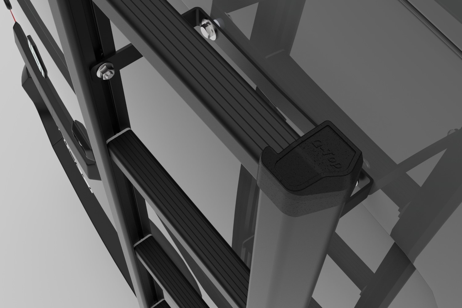 Door ladder aluminium black (4) Door ladder aluminium black (4)