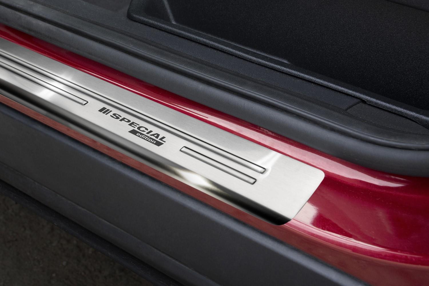 Door sill plates Skoda Yeti (5L) 2009-2013 5-door hatchback stainless steel  - 4 pieces