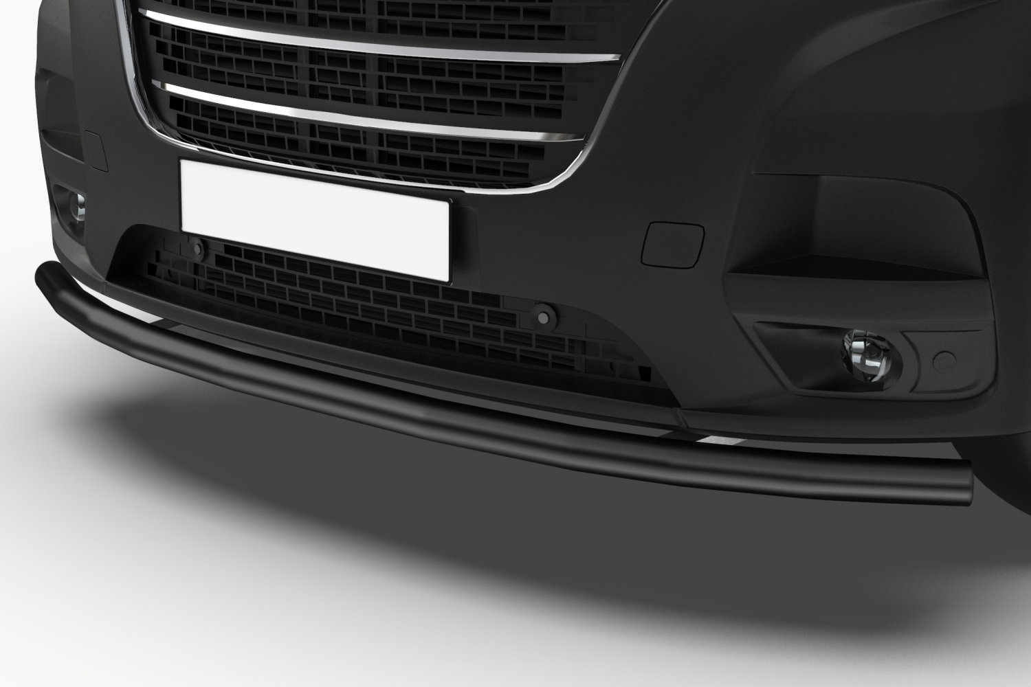 Barre de protection avant convient à MAN TGE 2017-présent inox noir mat