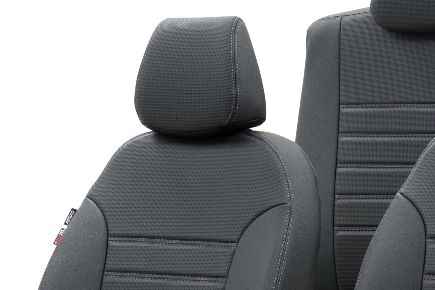 CAR SEAT COVERS full set fits Toyota Avensis Universal Leatherette Black 