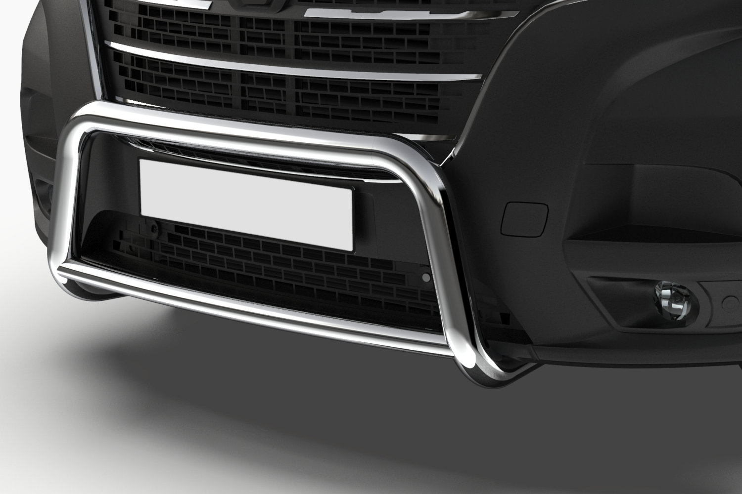 Pare-buffle convient à Citroën Berlingo III (K9) 2018-présent inox poli