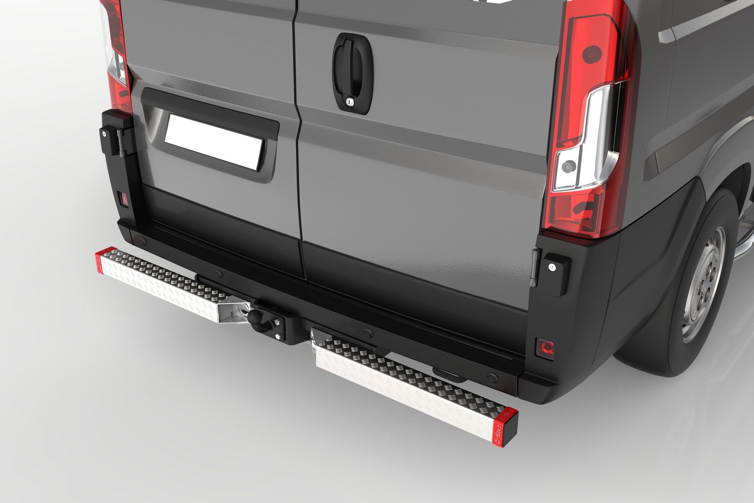 Rear step suitable for Iveco Daily VI 2014-present Q-Step Steel-Step Double