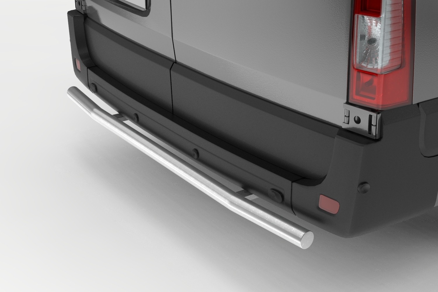 Rear bar suitable for Nissan NV400 - Interstar II 2010-2024 stainless steel brushed