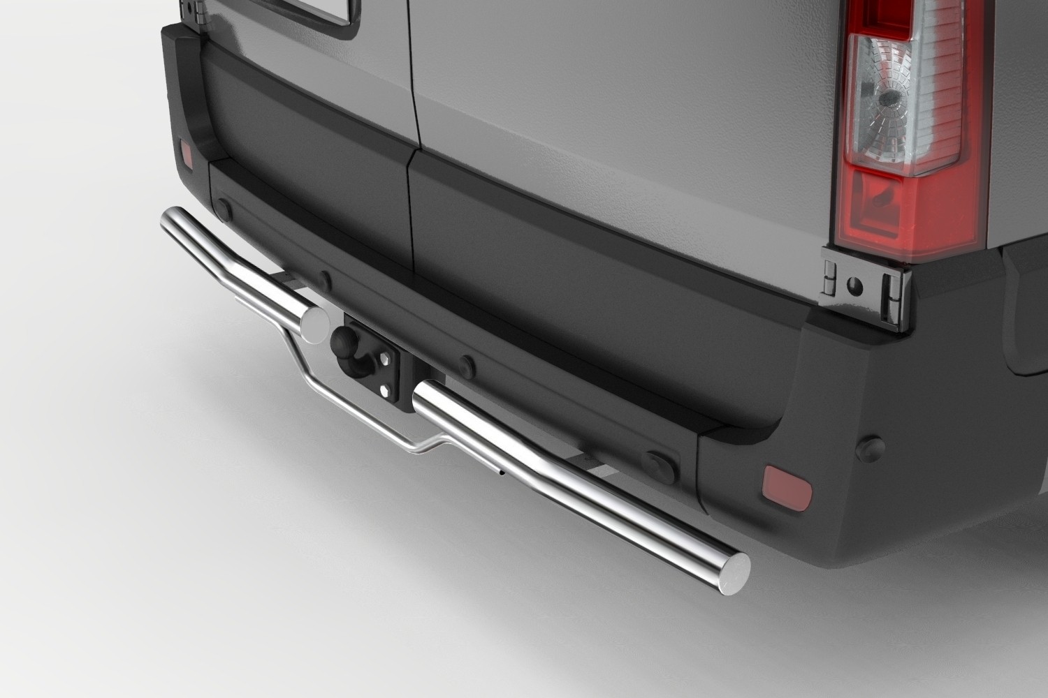 Rearbar set geschikt voor Ford Transit III 2006-2014 rvs gepolijst