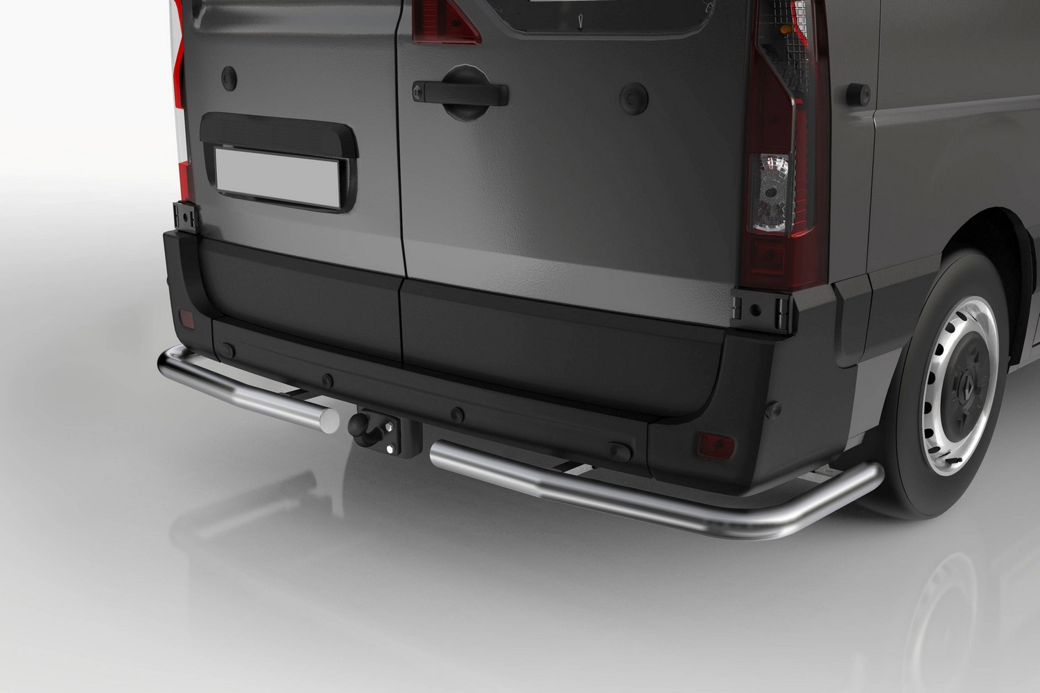 Heckschutzrohr Set mit Eckenschutz passend für Mercedes-Benz Vito (W447) 2014-heute Edelstahl gebürstet