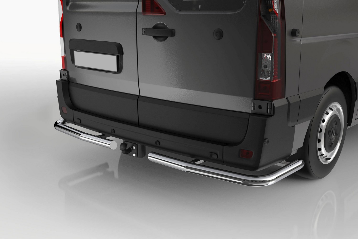 Heckschutzrohr Set mit Eckenschutz passend für Mercedes-Benz Vito (W447) 2014-heute Edelstahl poliert