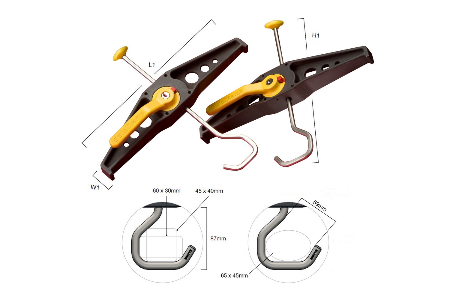 Rhino SafeClamp - 2 pieces (4) Rhino SafeClamp - 2 pieces (4)