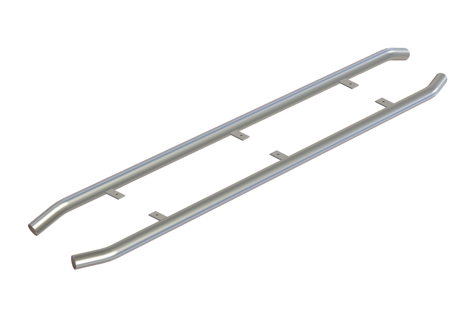 Side bars suitable for Nissan Interstar II 2021-2024 stainless steel brushed 64 mm