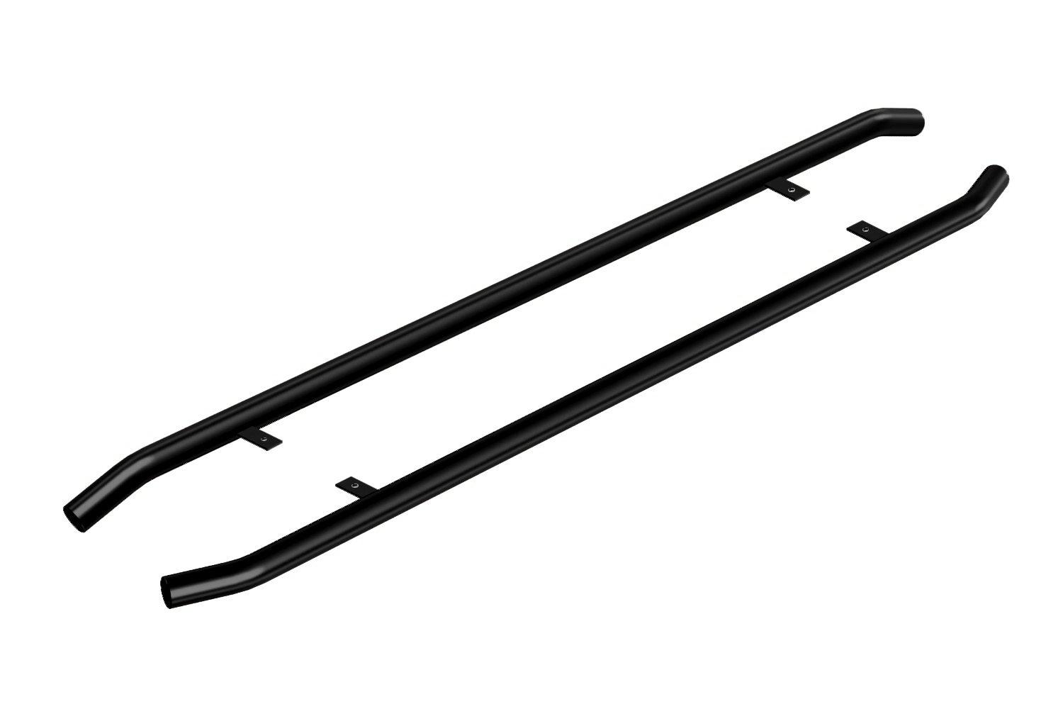 Side bars Ford Transit IV 2014-present stainless steel matte black 64 mm