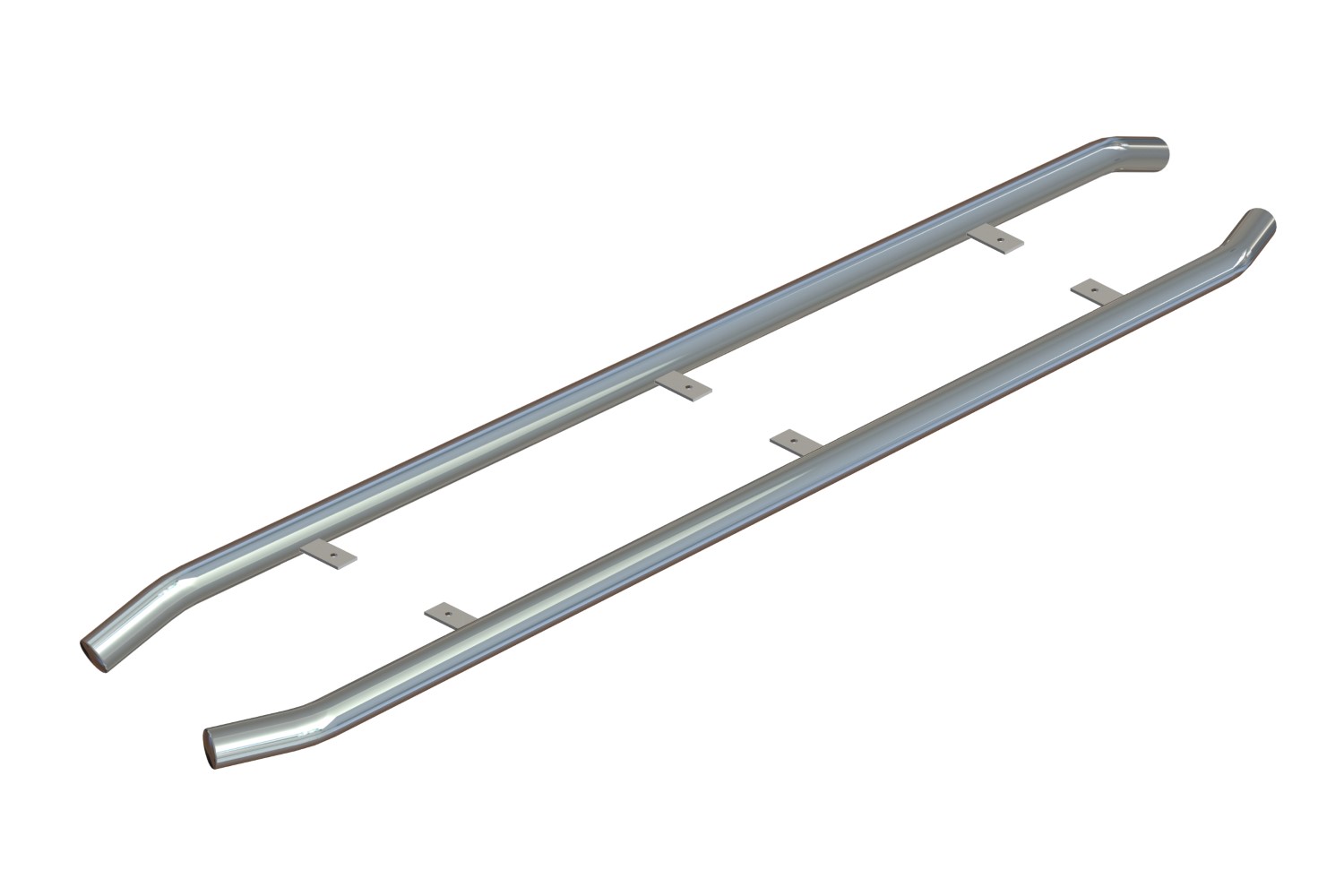 Side bars Ford Transit IV 2014-present stainless steel polished 64 mm
